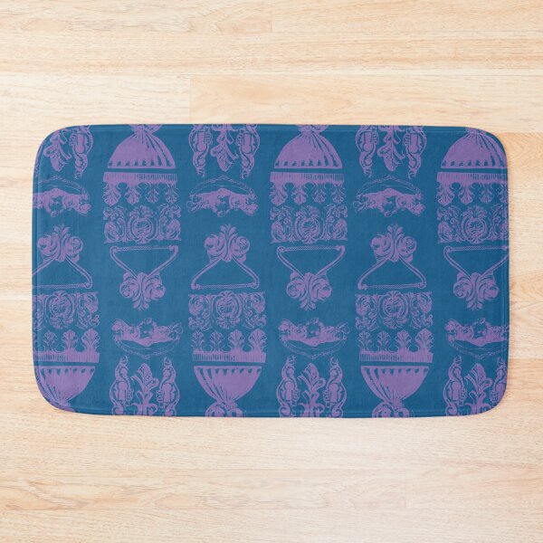 Item preview, Antique Furniture Decorations Stripe Purple on Blue designed and sold by Digitalmyth's Designs.