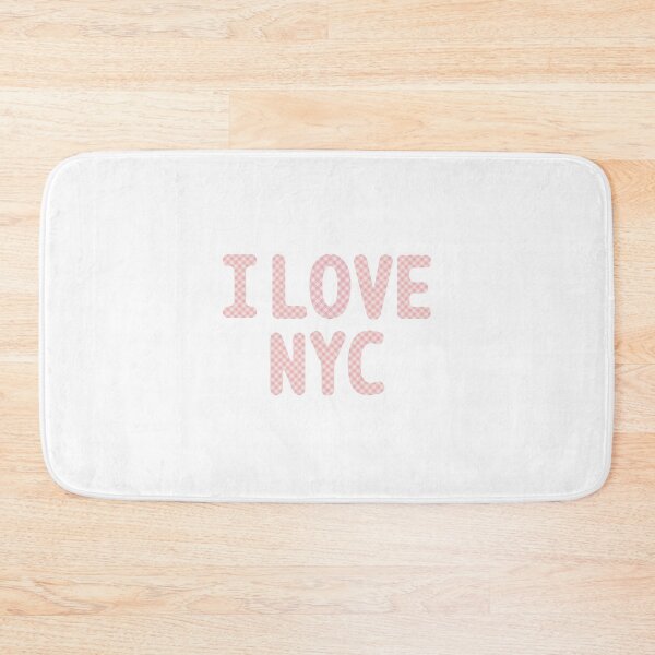 Item preview, I Love New York City Pink Gingham Letters designed and sold by chicforever.