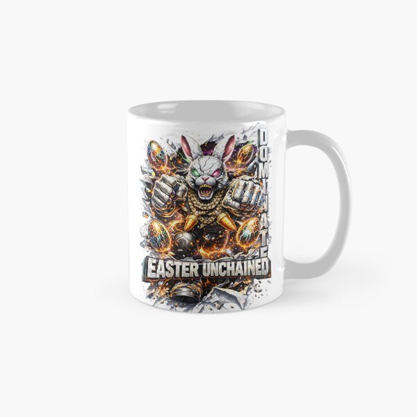 Item preview, Aggressive Mecha Rabbit Easter Art designed and sold by newvisionart191.