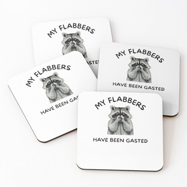 Item preview, My Flabbers Have Been Gasted Raccoon designed and sold by krystalRomanart.