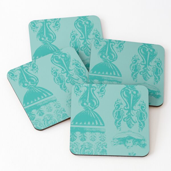 Item preview, Antique Furniture Decorations Stripe Teal designed and sold by Digitalmyth's Designs.