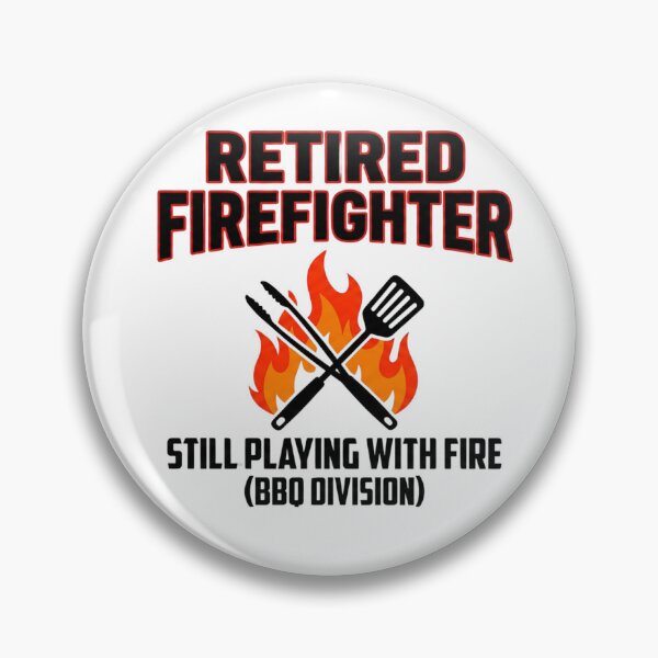 Item preview, Retired Firefighter BBQ Division designed and sold by AnnaSoulDigitalDesign.