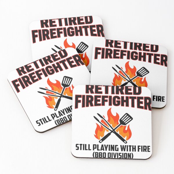 Item preview, Retired Firefighter BBQ Division designed and sold by AnnaSoulDigitalDesign.