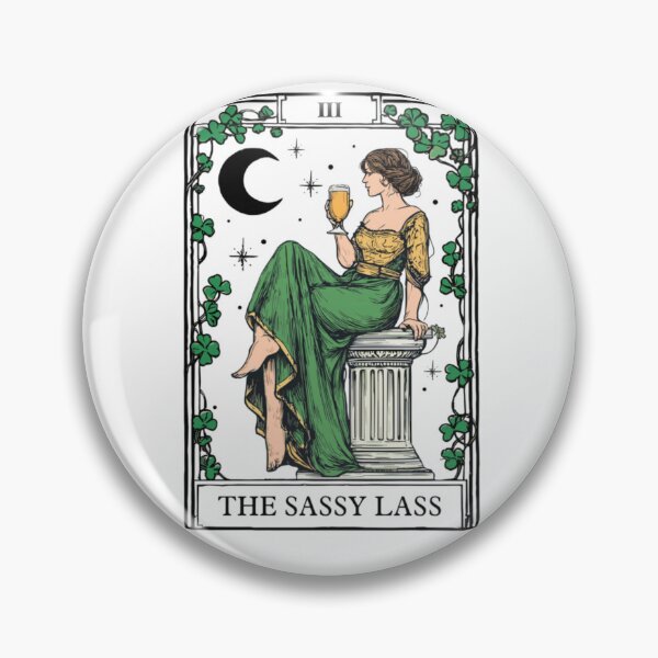 Item preview, The Sassy Lass St Patrick’s Day Irish Tarot Card designed and sold by krystalRomanart.