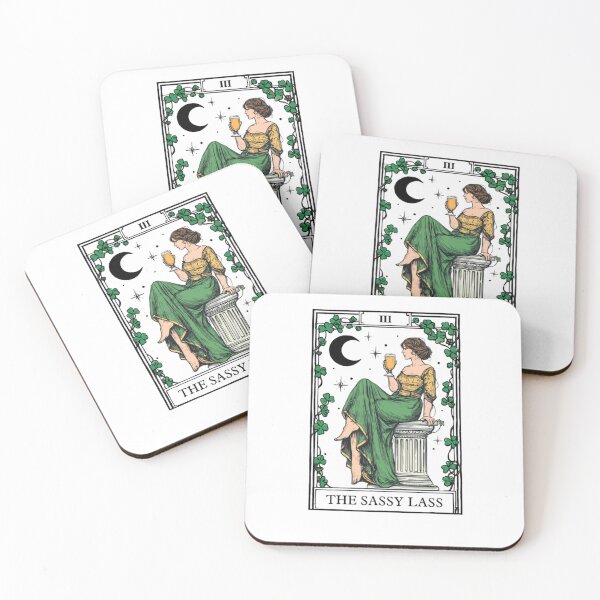 Item preview, The Sassy Lass St Patrick’s Day Irish Tarot Card designed and sold by krystalRomanart.