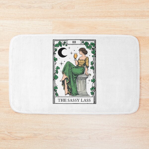 Item preview, The Sassy Lass St Patrick’s Day Irish Tarot Card designed and sold by krystalRomanart.