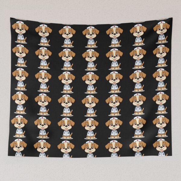 Item preview, Kawaii Dog Nurse - Cute and adorable Medical Puppy Art designed and sold by Nature's Palette.