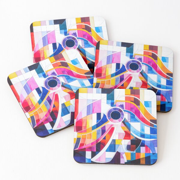 Item preview, Geometric Color Grid – Modern Abstract Composition designed and sold by NizuCaCi.