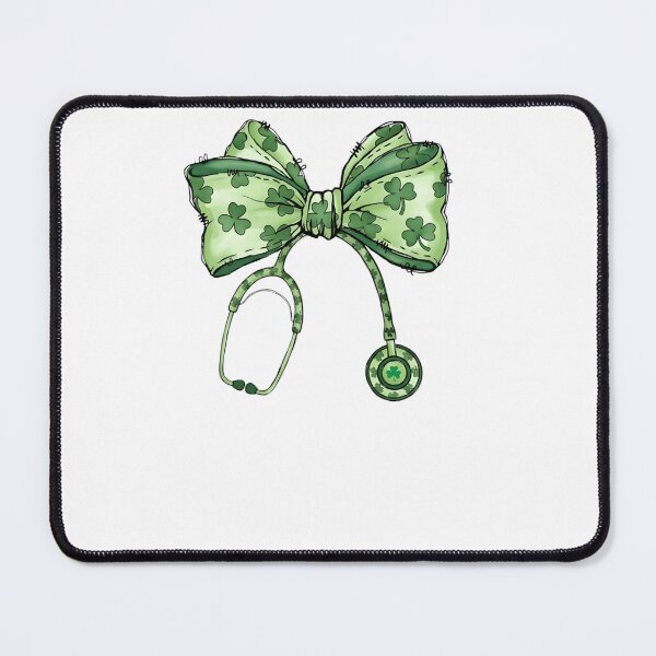 Item preview, Nurse Shamrock Bow Stethoscope designed and sold by krystalRomanart.
