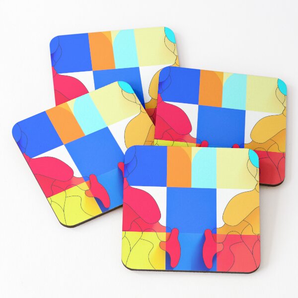 Item preview, Pop Symmetry Figures – Bold Geometric Art designed and sold by NizuCaCi.