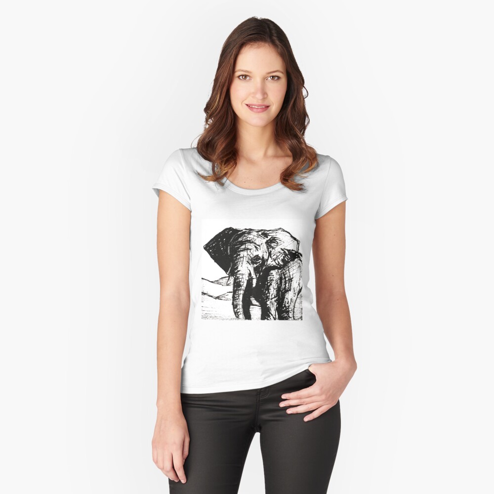 Item preview, Fitted Scoop T-Shirt designed and sold by ArtByFreya.
