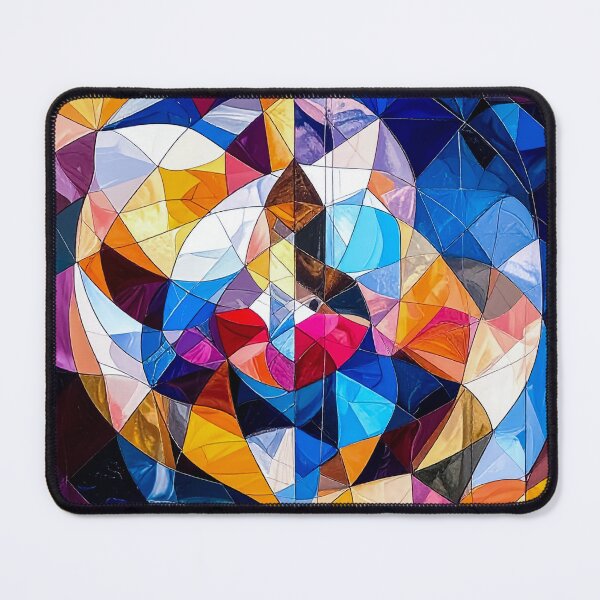 Item preview, Polygon Mosaic Portrait – Modern Abstract Geometry designed and sold by NizuCaCi.