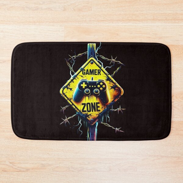 Item preview, yellow and black gloomy game area control sign designed and sold by koringaFTS.