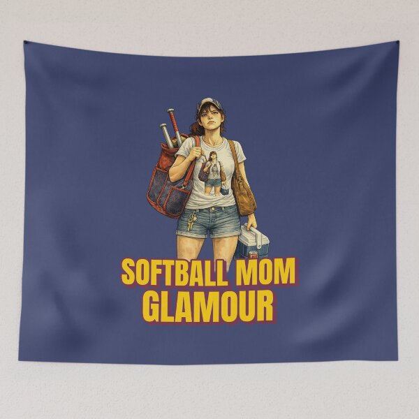 Item preview, Softball Mom Glamour designed and sold by The Sporty Nerd.