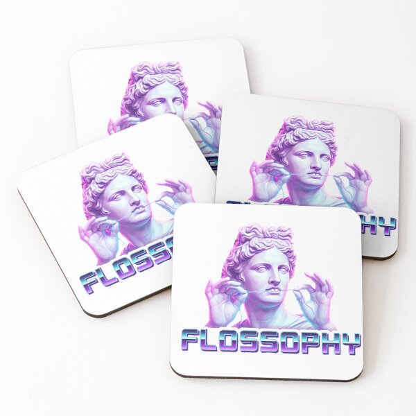 Item preview, Flossophy - Funny Vaporwave Greek Statue Dental Humor designed and sold by DrToothStudio.