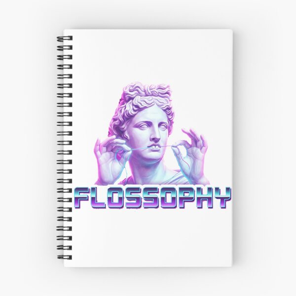 Item preview, Flossophy - Funny Vaporwave Greek Statue Dental Humor designed and sold by DrToothStudio.