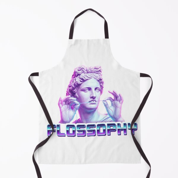 Item preview, Flossophy - Funny Vaporwave Greek Statue Dental Humor designed and sold by DrToothStudio.