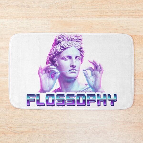 Item preview, Flossophy - Funny Vaporwave Greek Statue Dental Humor designed and sold by DrToothStudio.
