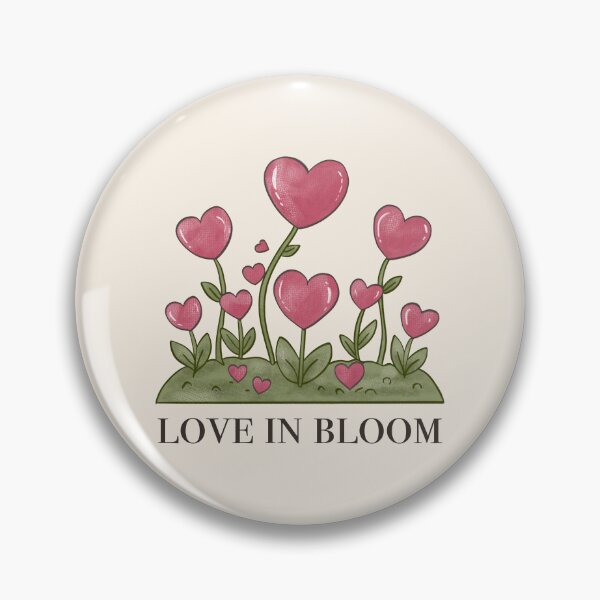 Item preview, Love in Bloom - Cute Valentine’s Day Floral Heart Art designed and sold by ArtbyPriscilla.