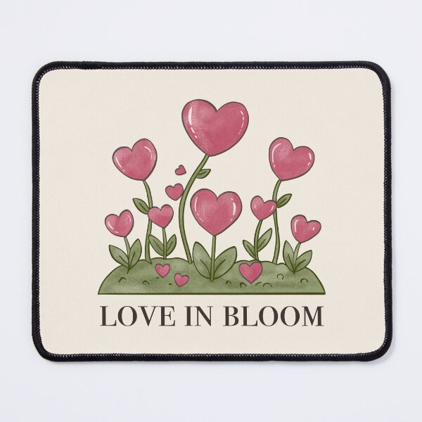 Item preview, Love in Bloom - Cute Valentine’s Day Floral Heart Art designed and sold by ArtbyPriscilla.