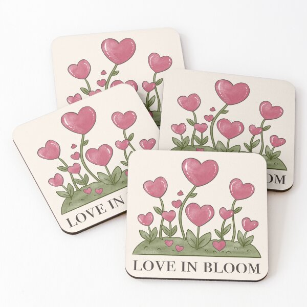 Item preview, Love in Bloom - Cute Valentine’s Day Floral Heart Art designed and sold by ArtbyPriscilla.