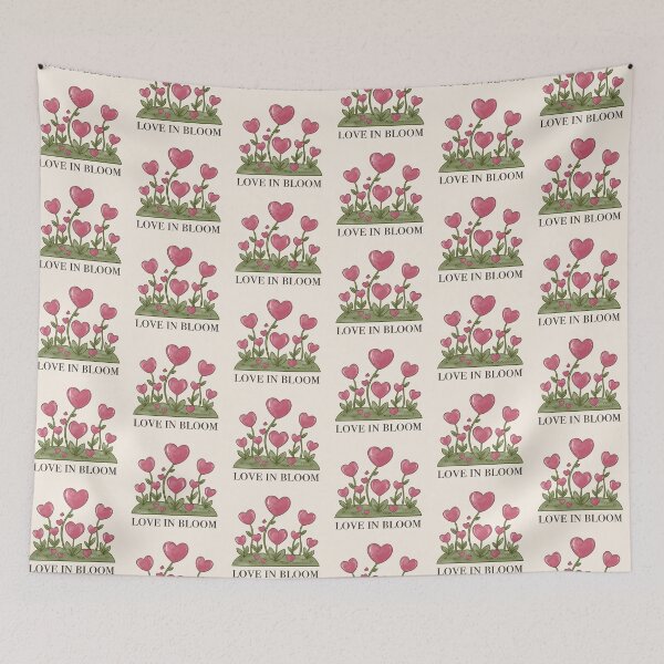 Item preview, Love in Bloom - Cute Valentine’s Day Floral Heart Art designed and sold by ArtbyPriscilla.