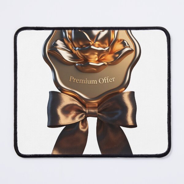 Item preview, Luxurious premium offer symbol with golden rose and bow designed and sold by Creative88Art.