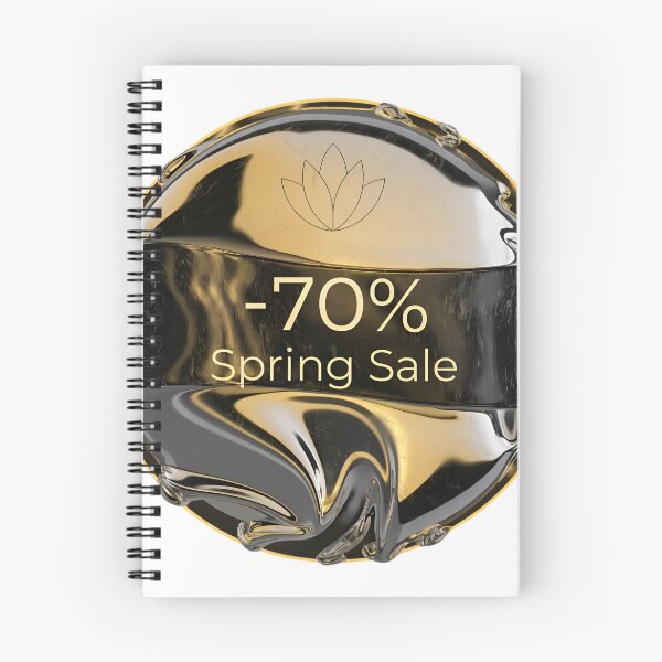 Item preview, Golden spring sale badge with 70 percent discount designed and sold by Creative88Art.