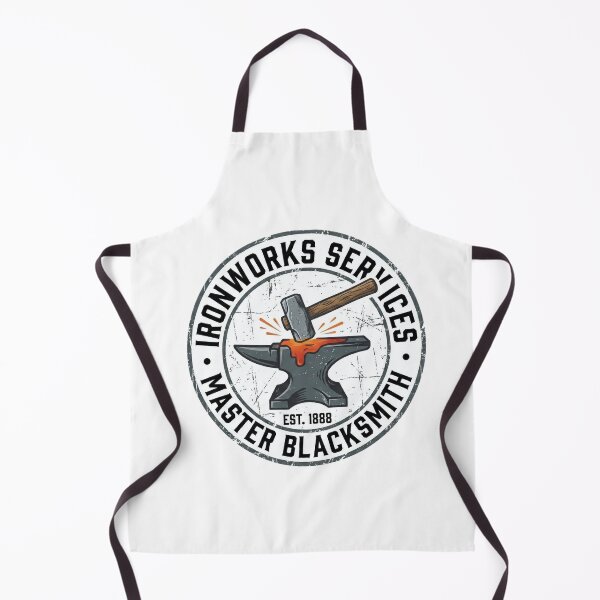 Item preview, Vintage Blacksmith Ironworks Logo designed and sold by LightPrintsCo.