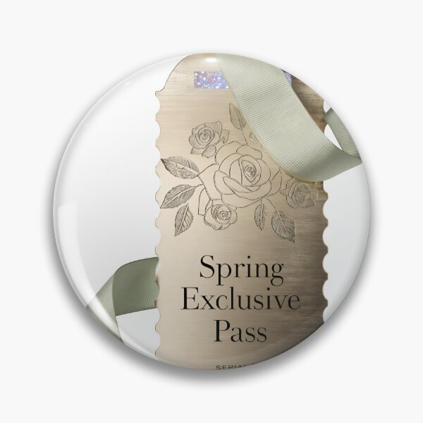 Item preview, Elegant Spring Exclusive Pass with ribbon and floral design designed and sold by Creative88Art.