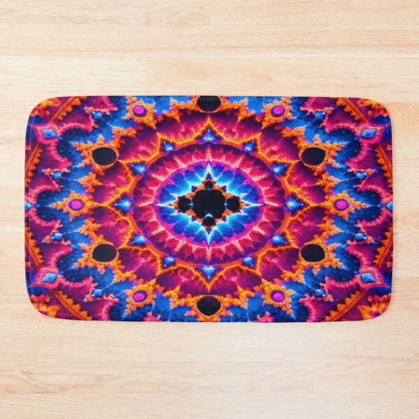 Item preview, Vibrant Fractal Mandala - Dopamine Decor Sacred Geometry Art designed and sold by LuxeBuzz.