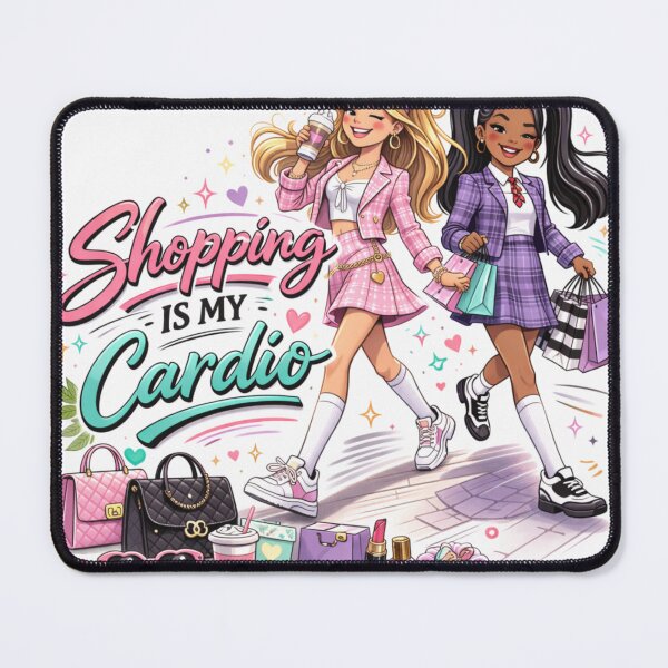 Item preview, Shopping Is My Cardio – Clueless Inspired 90s Fashion Besties Version 2 designed and sold by Endthedisease.