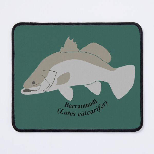 Item preview, Stylized Barramundi Logo Dark (Named) designed and sold by JayceTheCC.