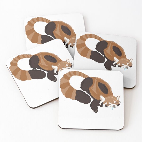 Item preview, Sleepy Red Panda designed and sold by BuzzBunnyArt.