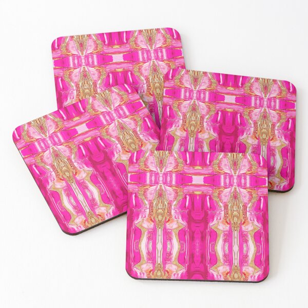 Item preview, Hot Pink Gold Bad B Moroccan Style Abstract designed and sold by TheBohemianLark.