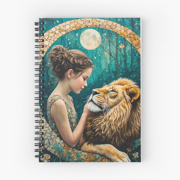 Item preview, The girl and the lion. designed and sold by Natalia-Vlad.