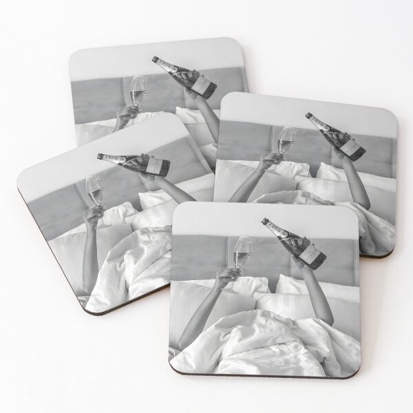 Item preview, Woman Drinking Wine in Bed designed and sold by mowardshop.