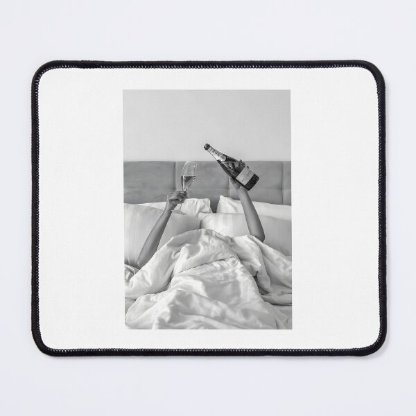 Item preview, Woman Drinking Wine in Bed designed and sold by mowardshop.