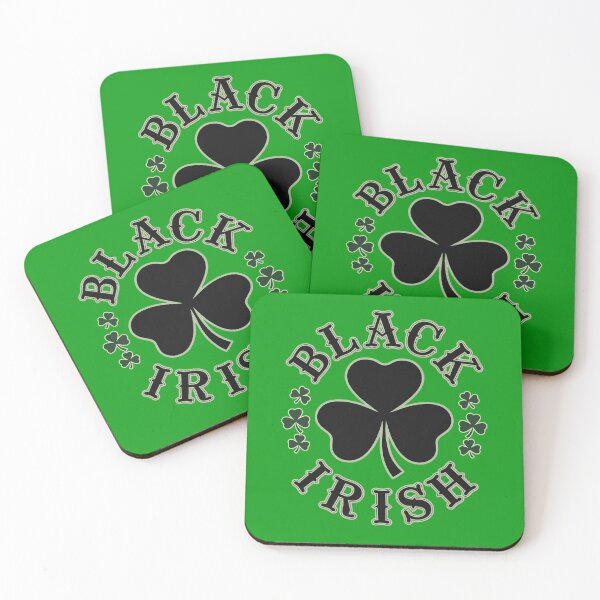 Item preview, BLACK IRISH with Shamrocks St Patricks Day designed and sold by Greenbaby.