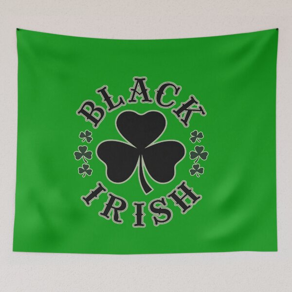 Item preview, BLACK IRISH with Shamrocks St Patricks Day designed and sold by Greenbaby.