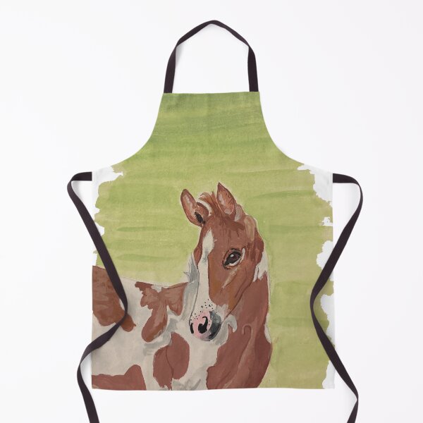 Item preview, Baby Pinto Filly Gouache Painting — Original Horse Art Print designed and sold by Olitvia.