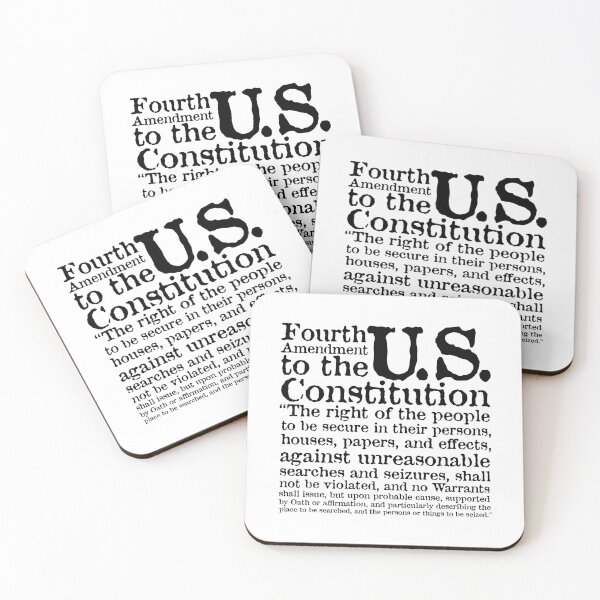 Item preview, Fourth Amendment to the U.S. Constitution designed and sold by BANDOFSCRIBBLE Hollywood.
