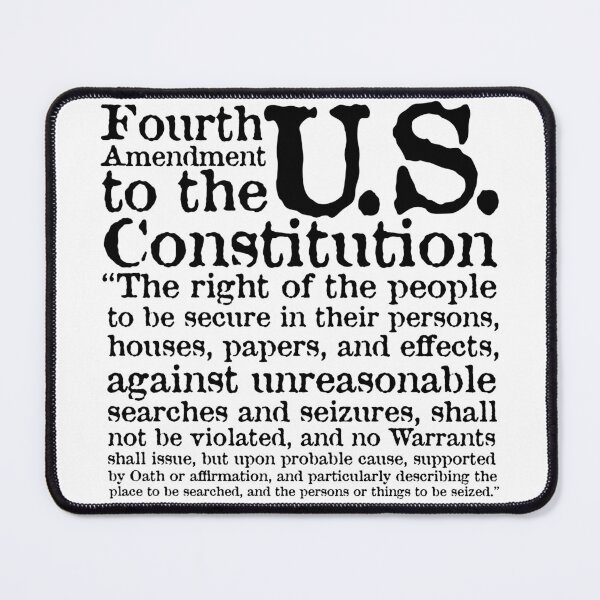 Item preview, Fourth Amendment to the U.S. Constitution designed and sold by BANDOFSCRIBBLE Hollywood.