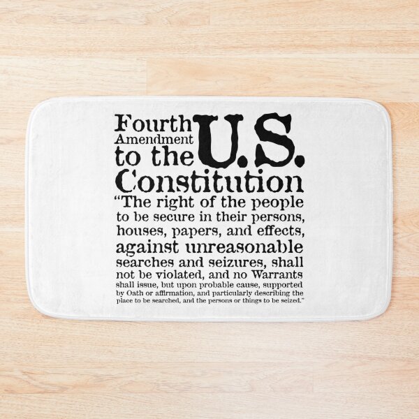 Item preview, Fourth Amendment to the U.S. Constitution designed and sold by BANDOFSCRIBBLE Hollywood.