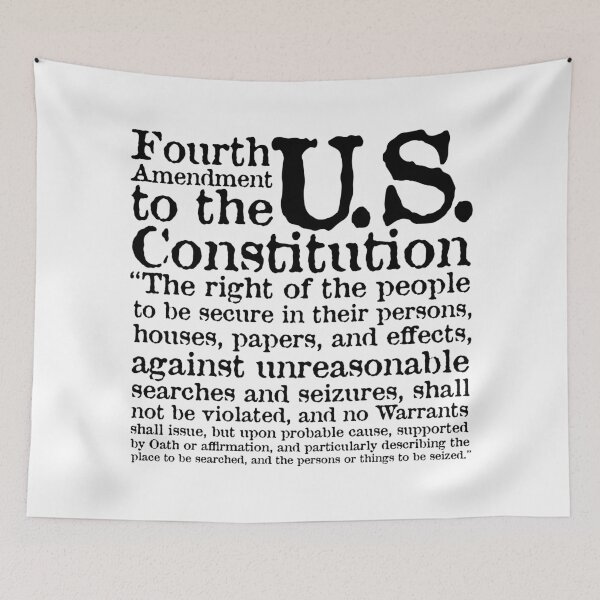 Item preview, Fourth Amendment to the U.S. Constitution designed and sold by BANDOFSCRIBBLE Hollywood.