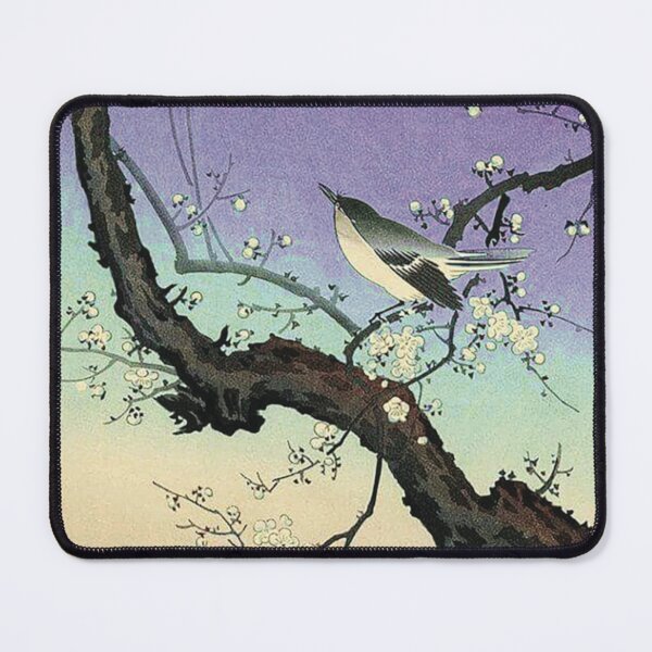 Item preview, Ukiyo-E Tsuchiya KOITSU, Bush Warbler on Plum Tree designed and sold by UndefinedArts.