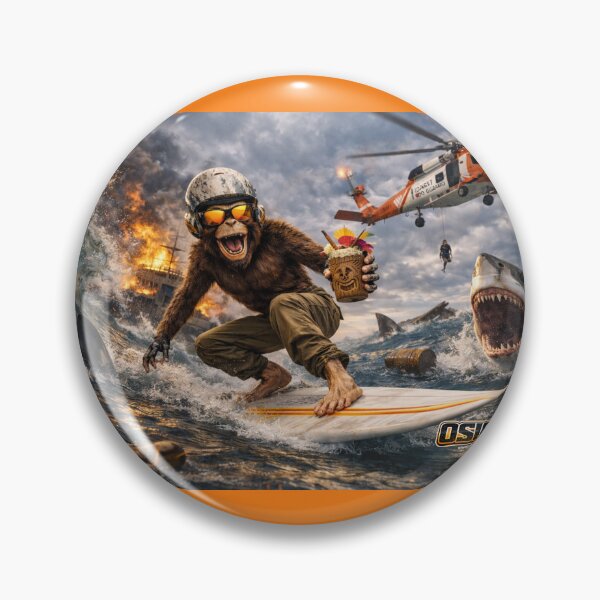 Item preview, Ride the Madness – Vintage Surf Chaos Design designed and sold by 131Mayhem.