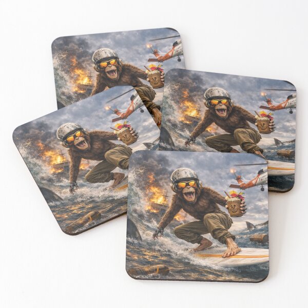 Item preview, Ride the Madness – Vintage Surf Chaos Design designed and sold by 131Mayhem.