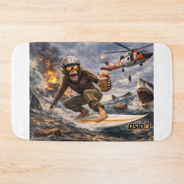 Item preview, Ride the Madness – Vintage Surf Chaos Design designed and sold by 131Mayhem.