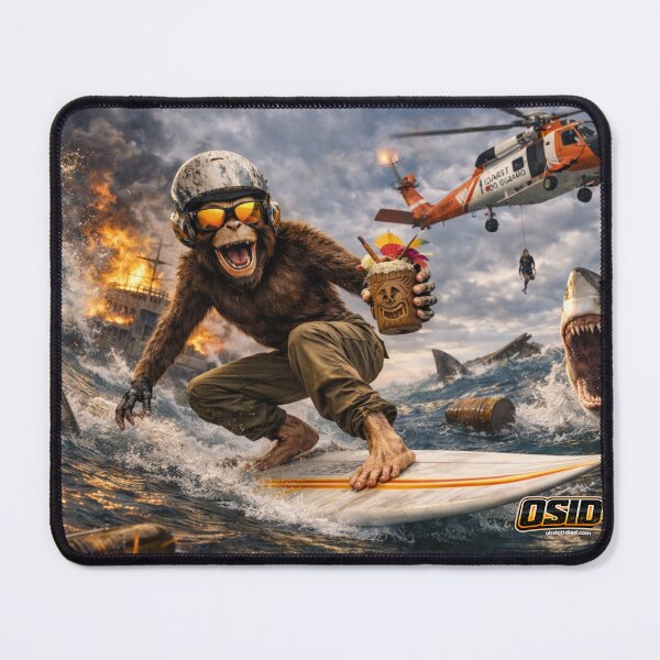 Item preview, Ride the Madness – Vintage Surf Chaos Design designed and sold by 131Mayhem.